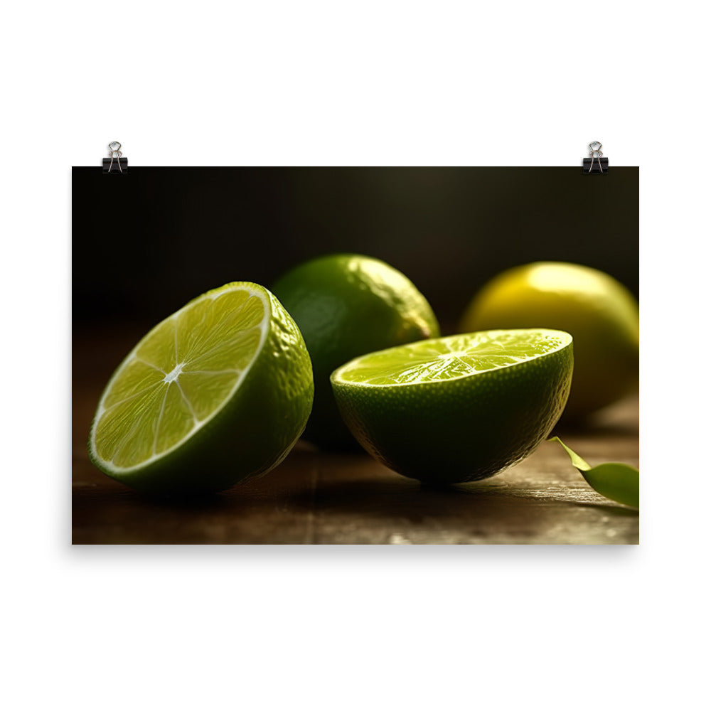 Zesty Limes photo paper poster - Posterfy.AI