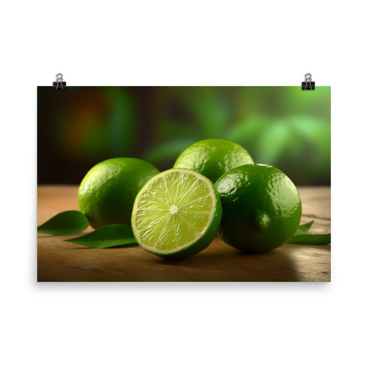 Zesty Limes photo paper poster - Posterfy.AI