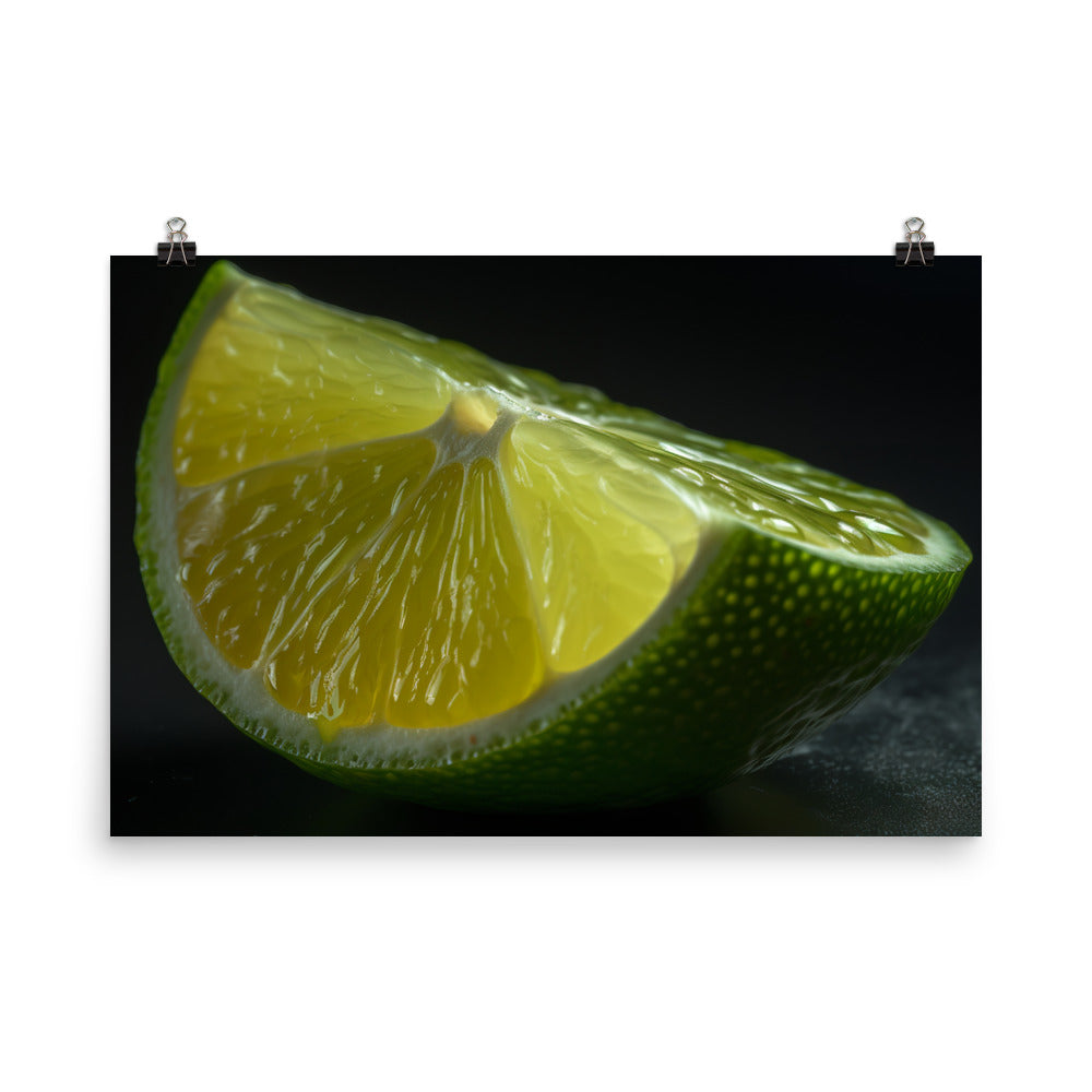 Lime Slice photo paper poster - Posterfy.AI