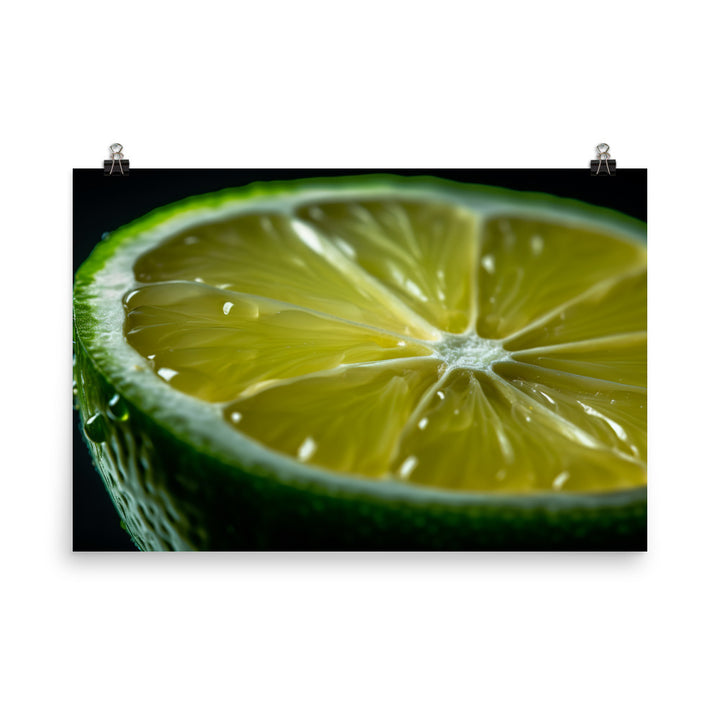 Lime Slice photo paper poster - Posterfy.AI