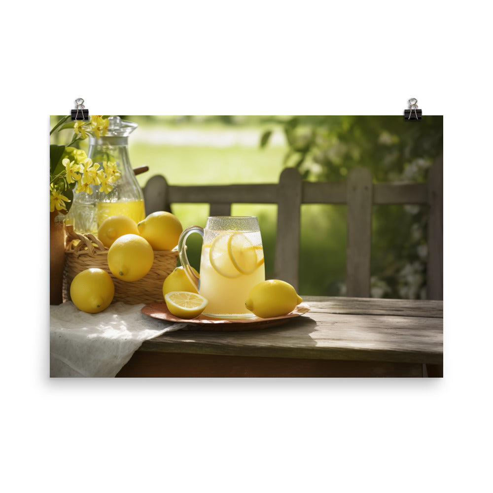 Lemonade Stand photo paper poster - Posterfy.AI