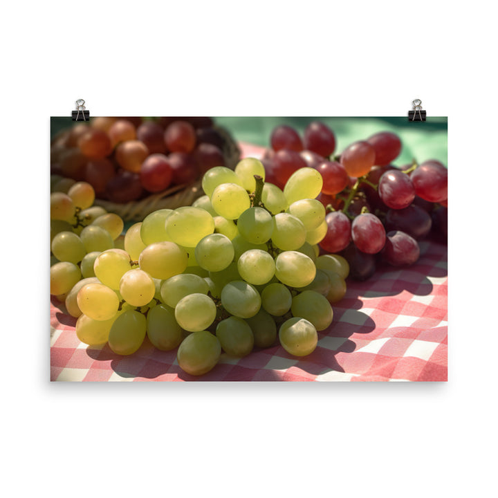 Fresh Grapes photo paper poster - Posterfy.AI