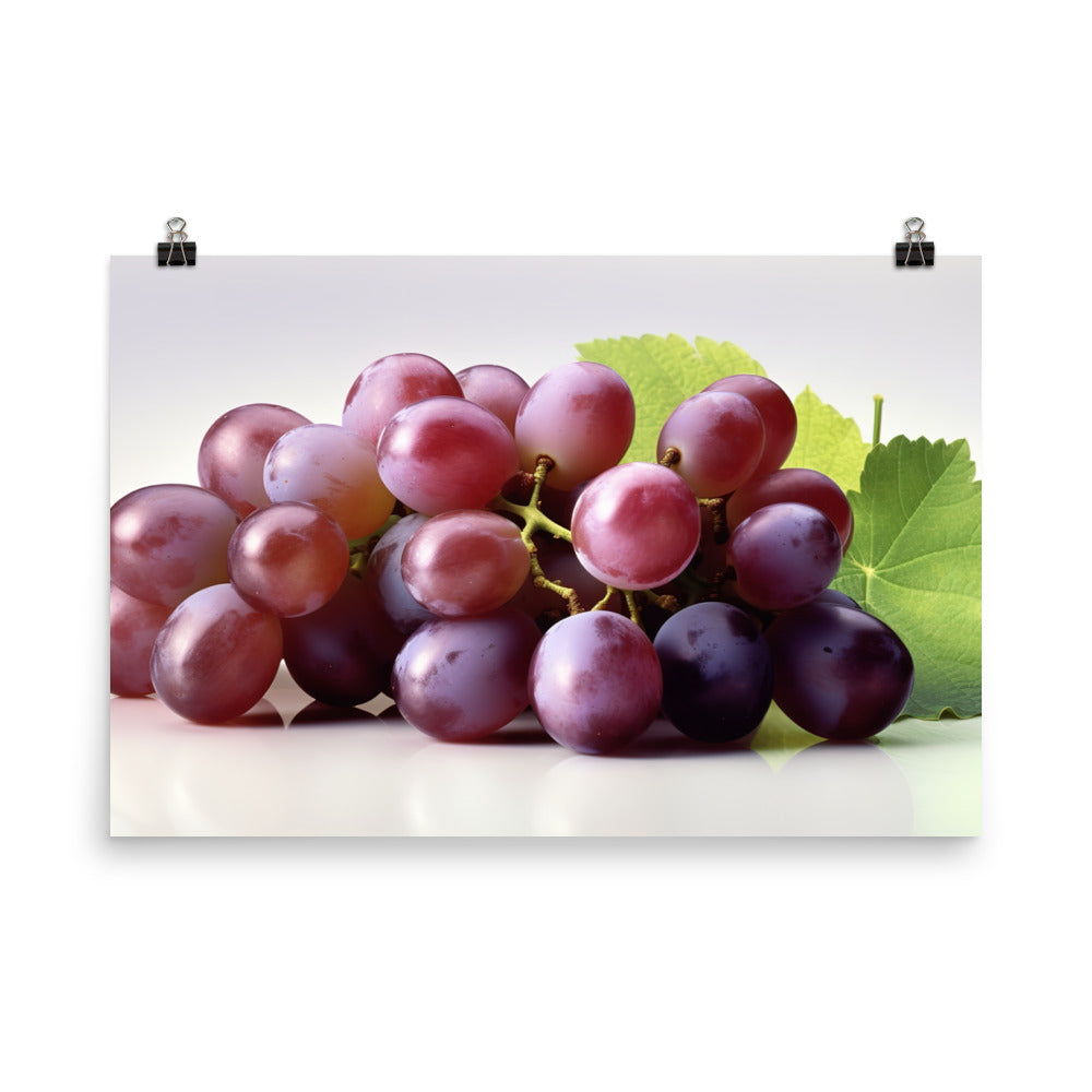 Fresh Grapes photo paper poster - Posterfy.AI