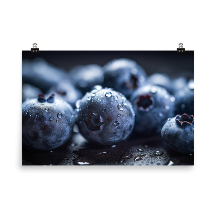 Blueberry Explosion photo paper poster - Posterfy.AI