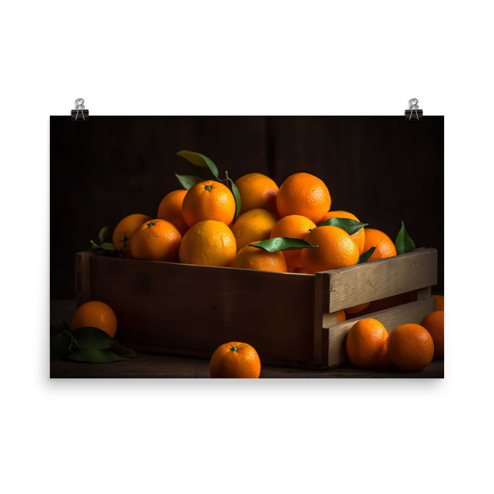 Juicy and Sweet Oranges photo paper poster - Posterfy.AI