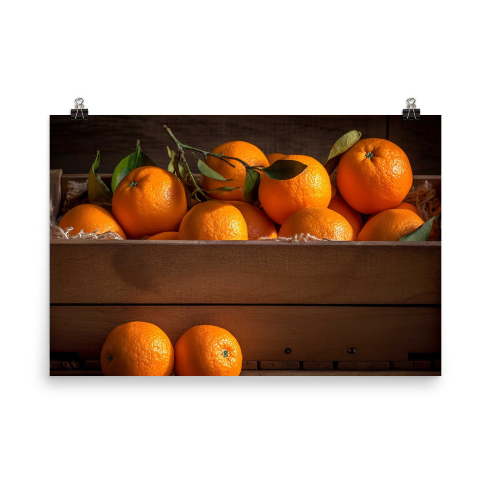 Juicy and Sweet Oranges photo paper poster - Posterfy.AI