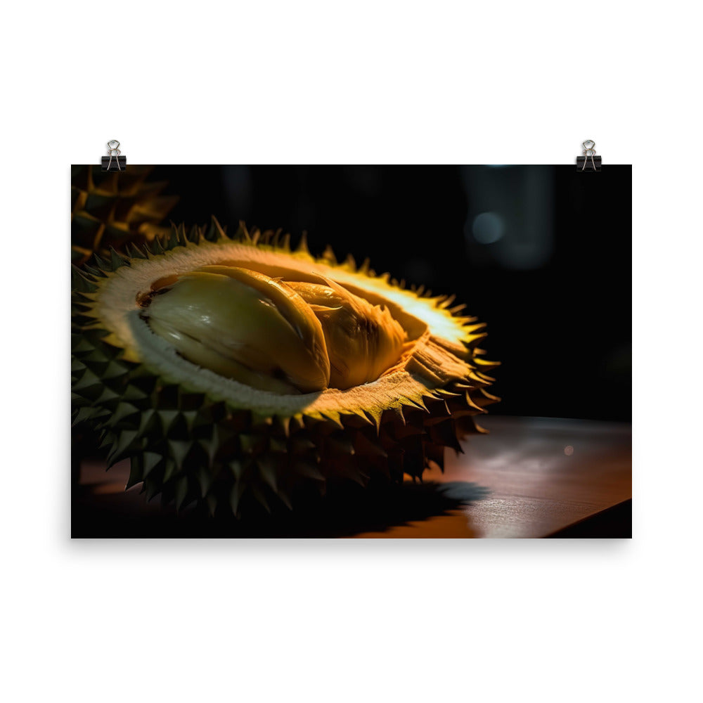 Showcasing the Rich Flavor of Durian photo paper poster - Posterfy.AI