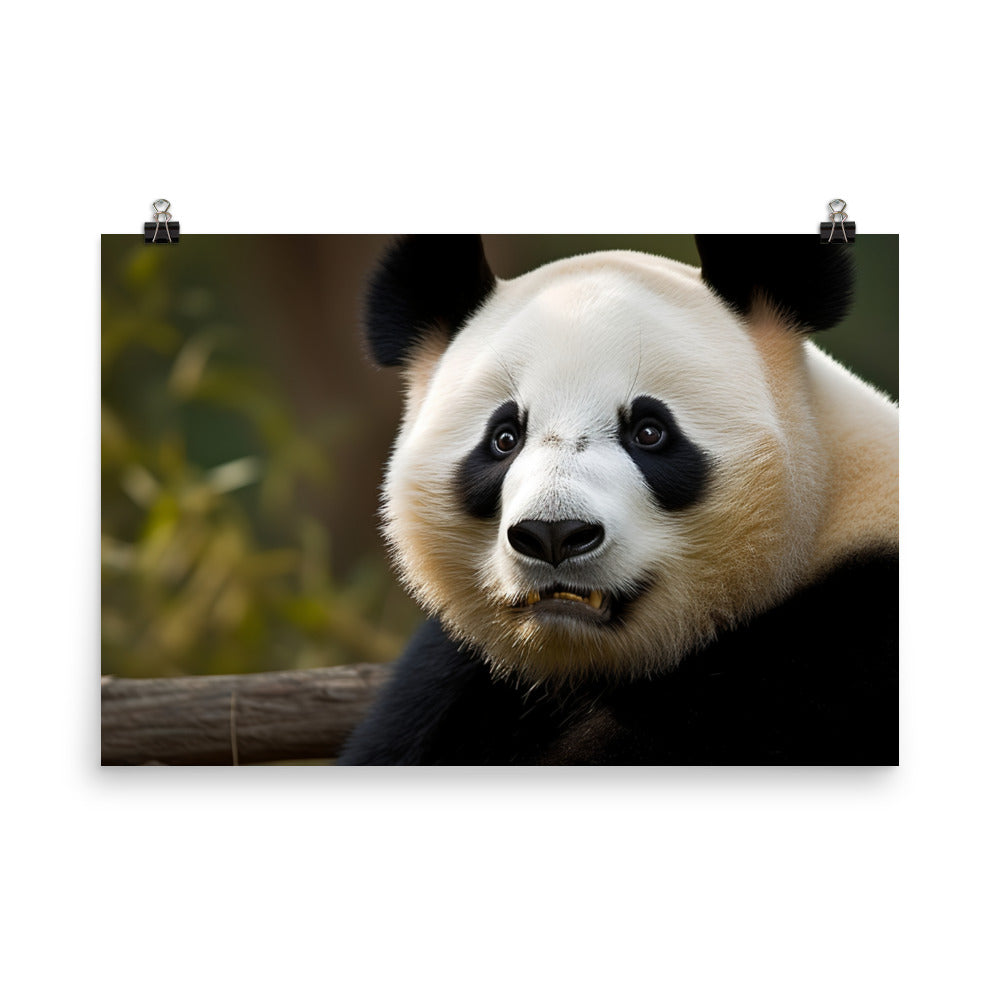 Panda Portrait photo paper poster - Posterfy.AI