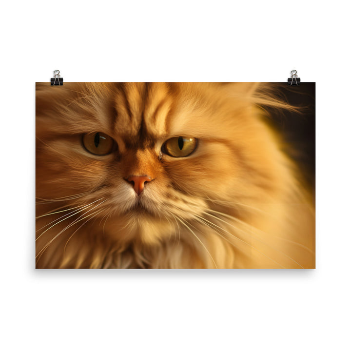 Golden Persian Beauty photo paper poster - Posterfy.AI