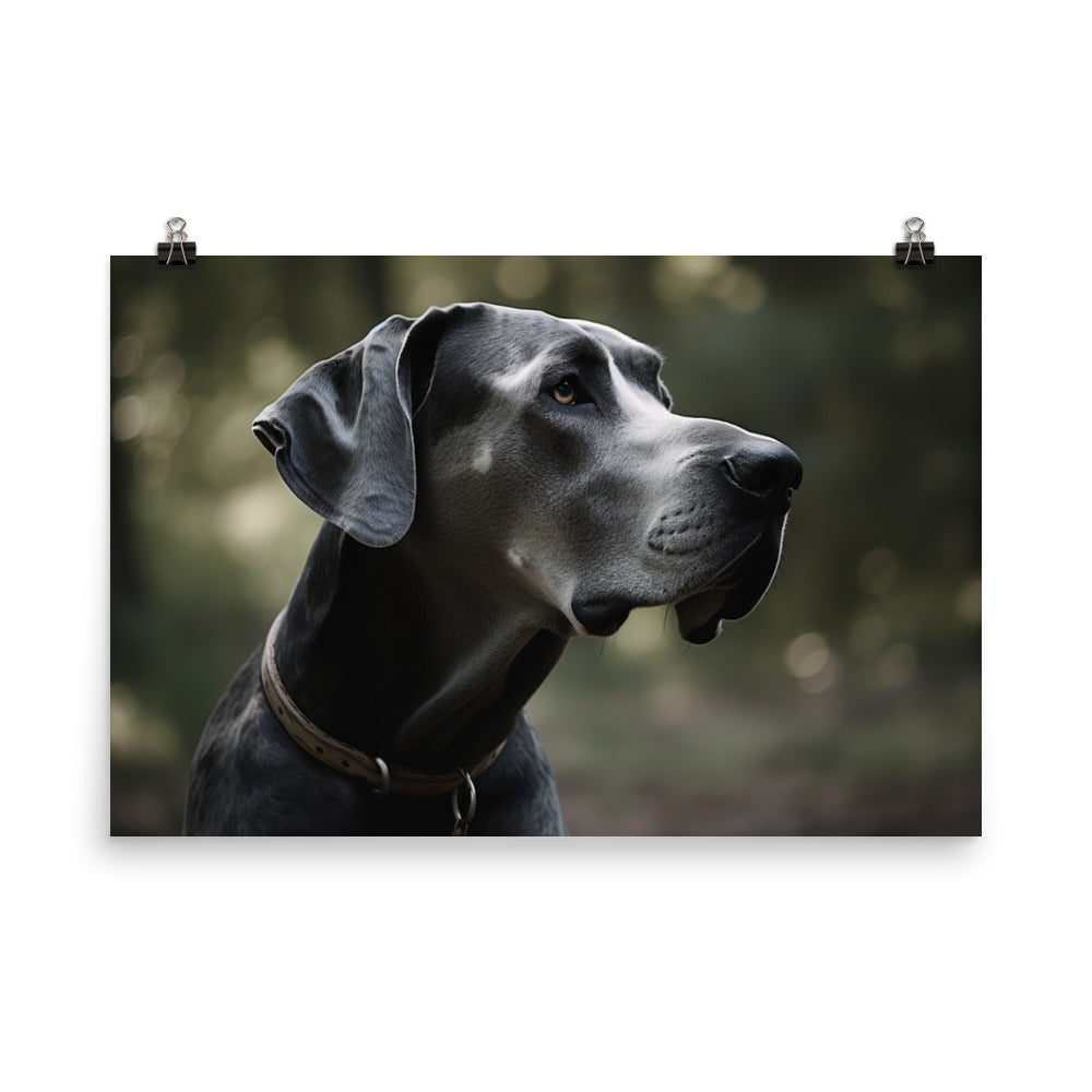 Graceful Great Dane Gazing photo paper poster - Posterfy.AI
