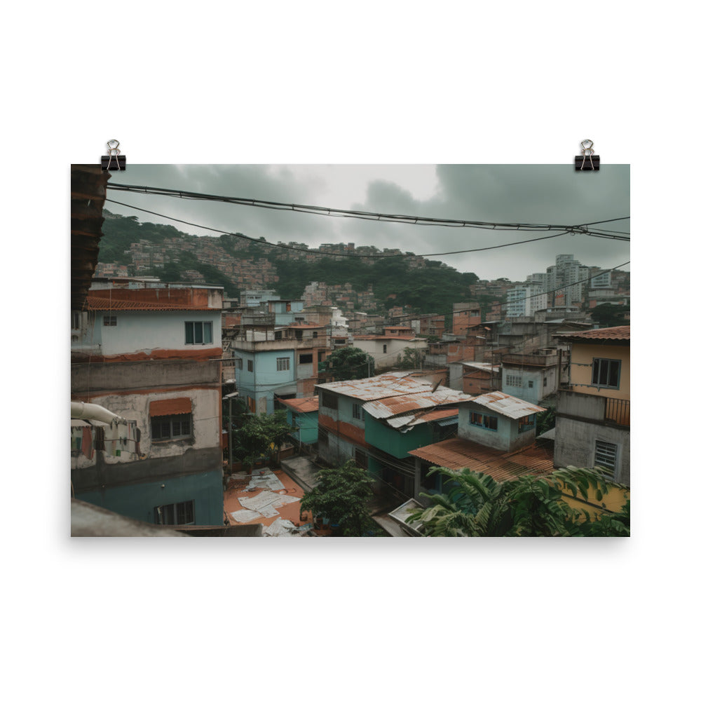 Exploring Rios Favelas photo paper poster - Posterfy.AI