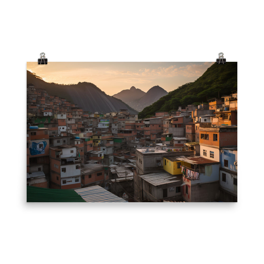 Exploring Rios Favelas photo paper poster - Posterfy.AI