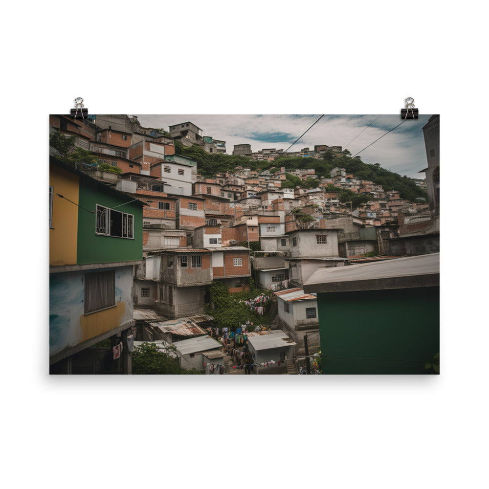 Exploring Rios Favelas photo paper poster - Posterfy.AI