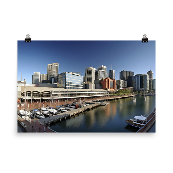 Darling Harbour photo paper poster - Posterfy.AI