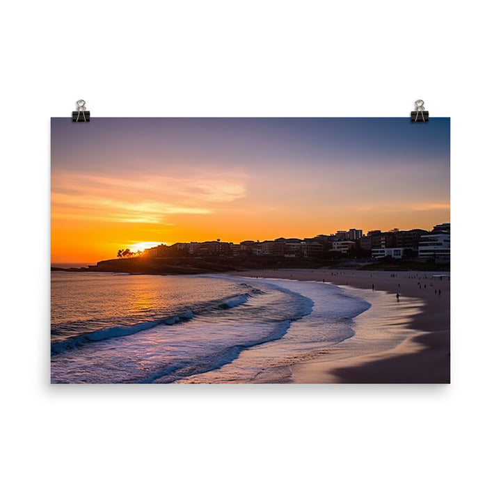 Bondi Beach Sunrise photo paper poster - Posterfy.AI