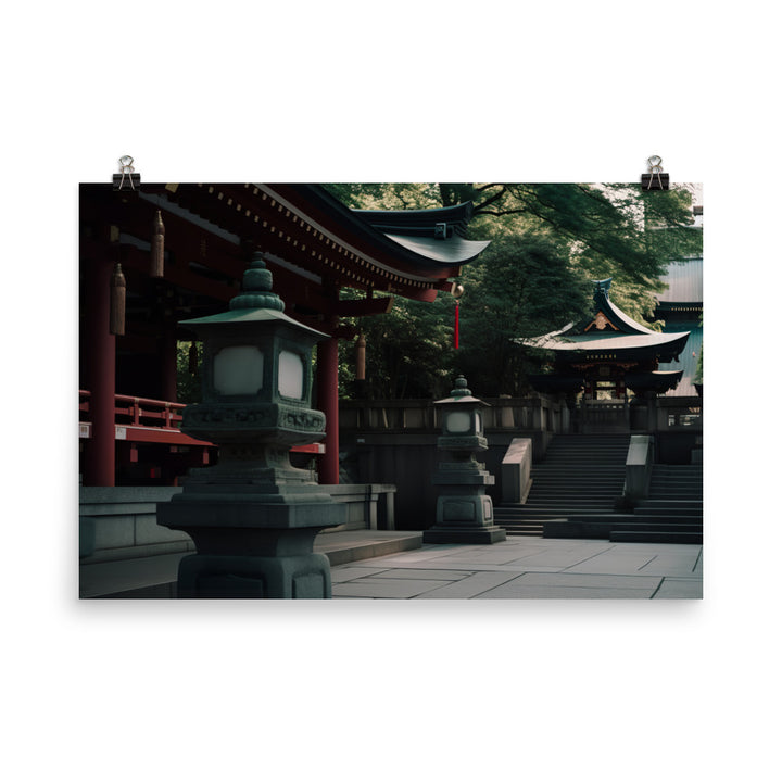 The Tranquil Side of Tokyo photo paper poster - Posterfy.AI