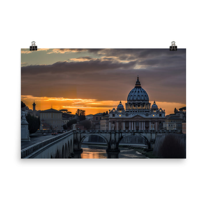 The Charm of Rome photo paper poster - Posterfy.AI