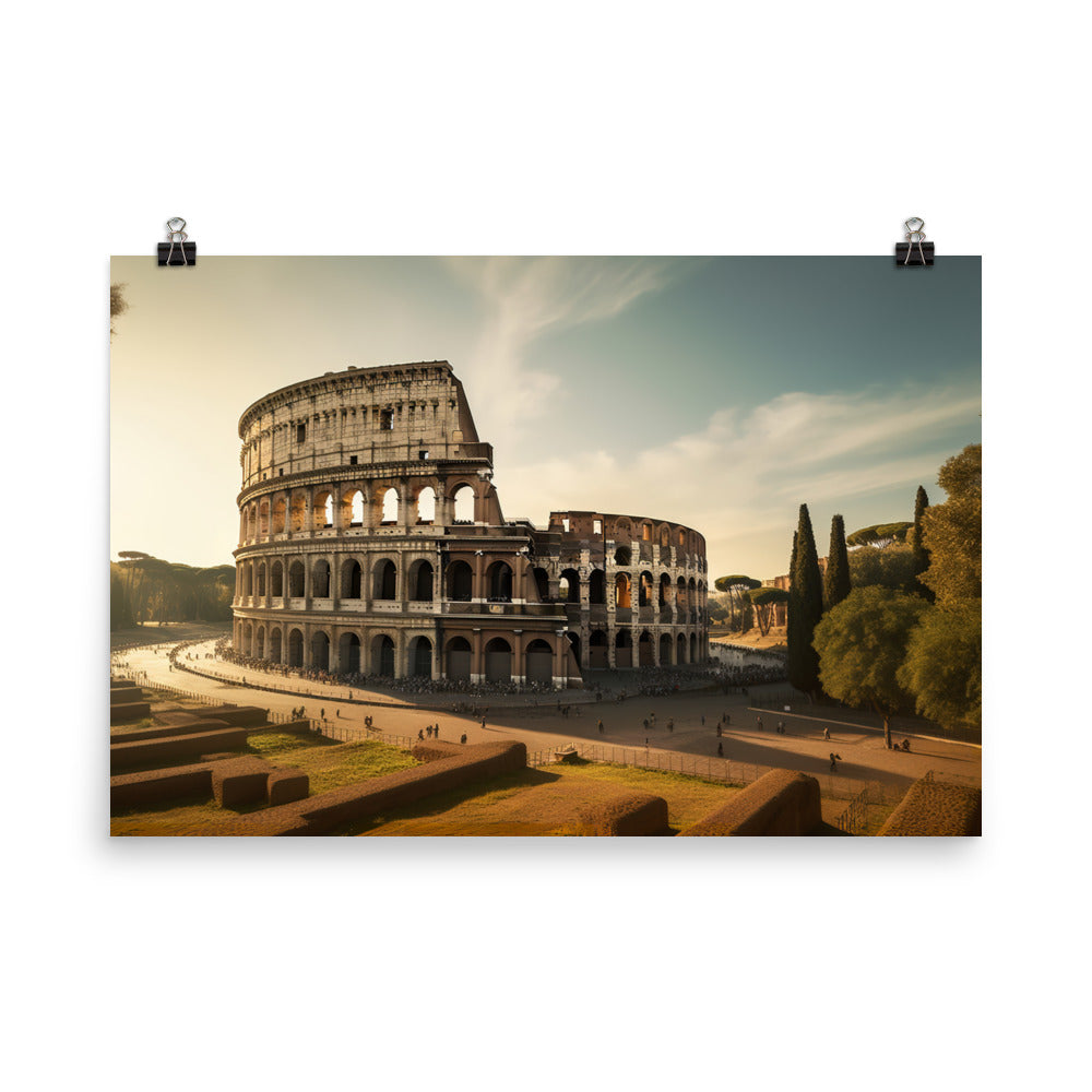 Discovering Romes Ancient Wonders photo paper poster - Posterfy.AI