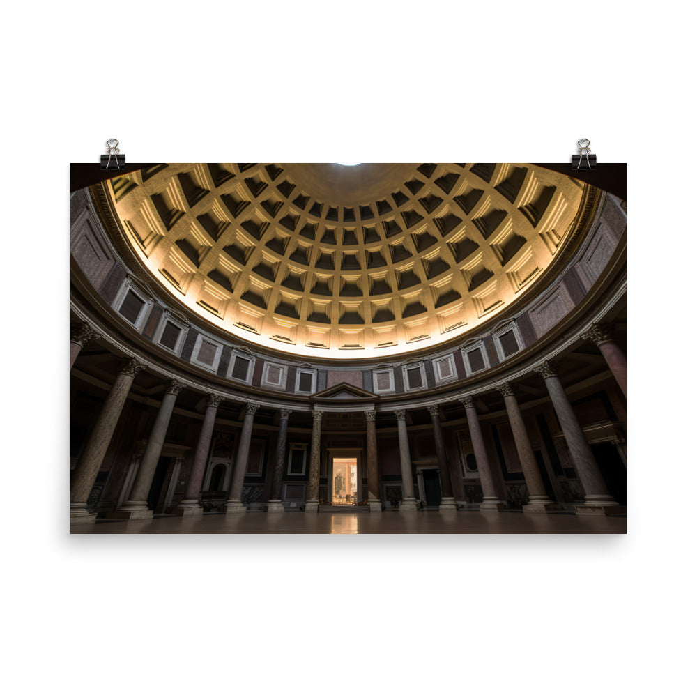 Romes Pantheon photo paper poster - Posterfy.AI