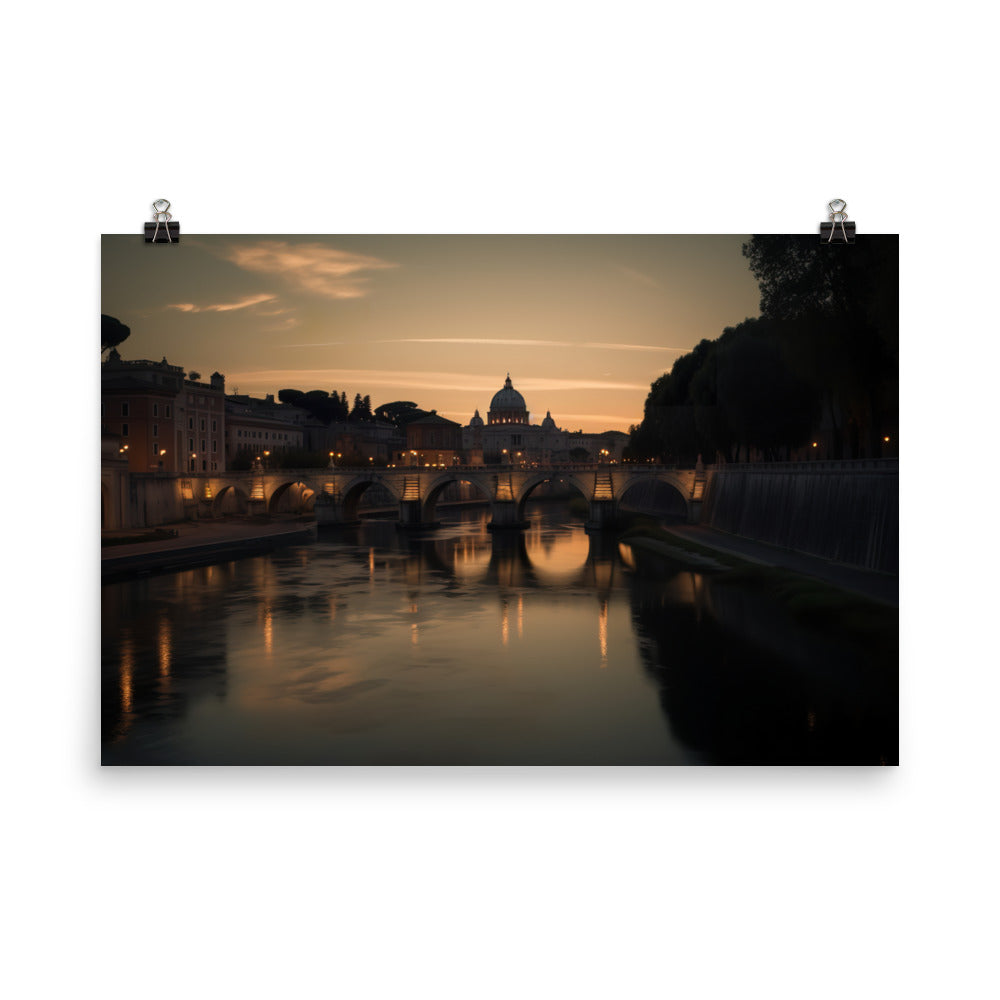 Discover the Beauty of Rome photo paper poster - Posterfy.AI