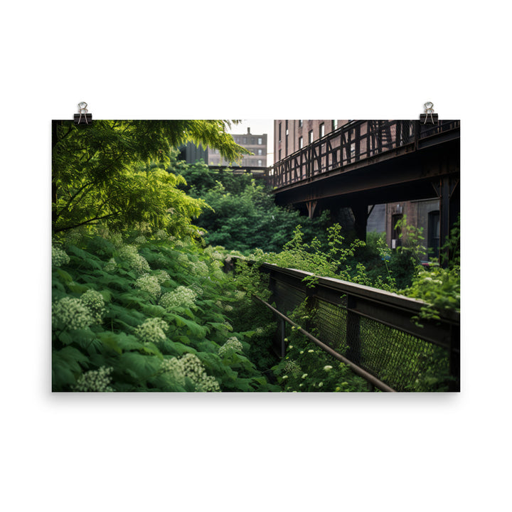 The Beauty of New Yorks Urban Nature photo paper poster - Posterfy.AI