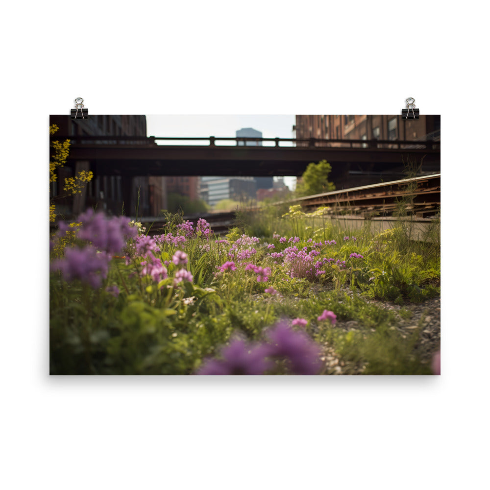 The Beauty of New Yorks Urban Nature photo paper poster - Posterfy.AI