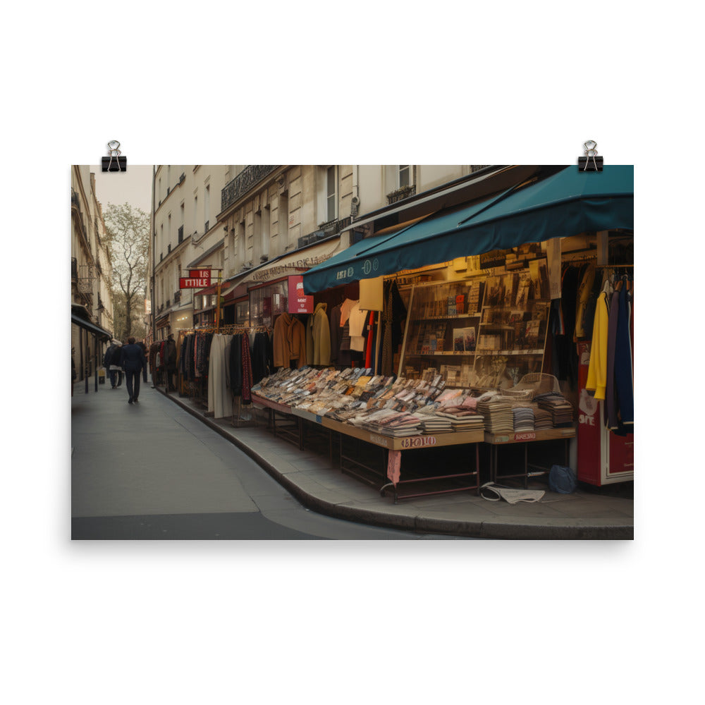 Parisian Shopping photo paper poster - Posterfy.AI