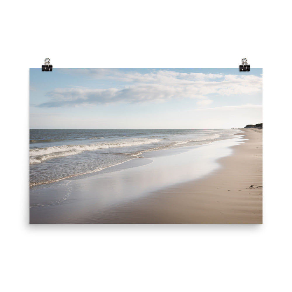 The Tranquil Beach photo paper poster - Posterfy.AI