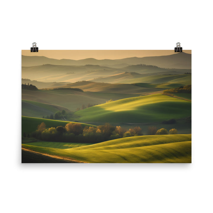 The Rolling Hills photo paper poster - Posterfy.AI