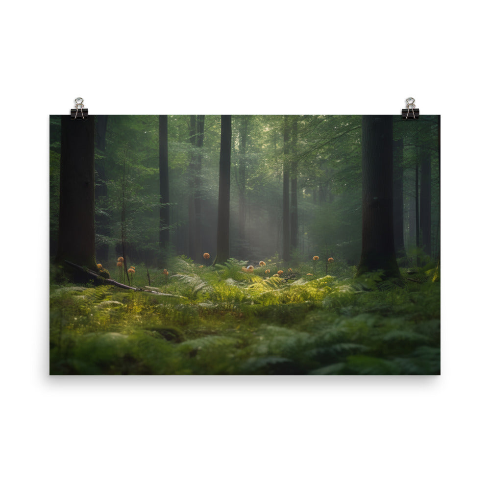 The Enchanting Forest photo paper poster - Posterfy.AI