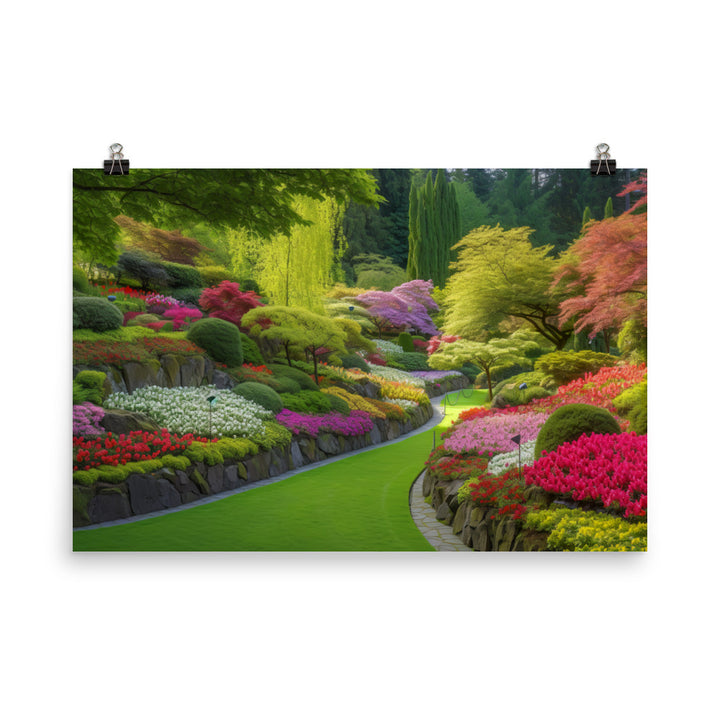 The Colorful Gardens photo paper poster - Posterfy.AI