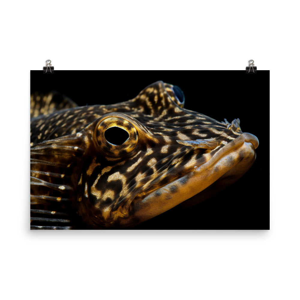 Bristlenose Pleco in its Glory photo paper poster - Posterfy.AI