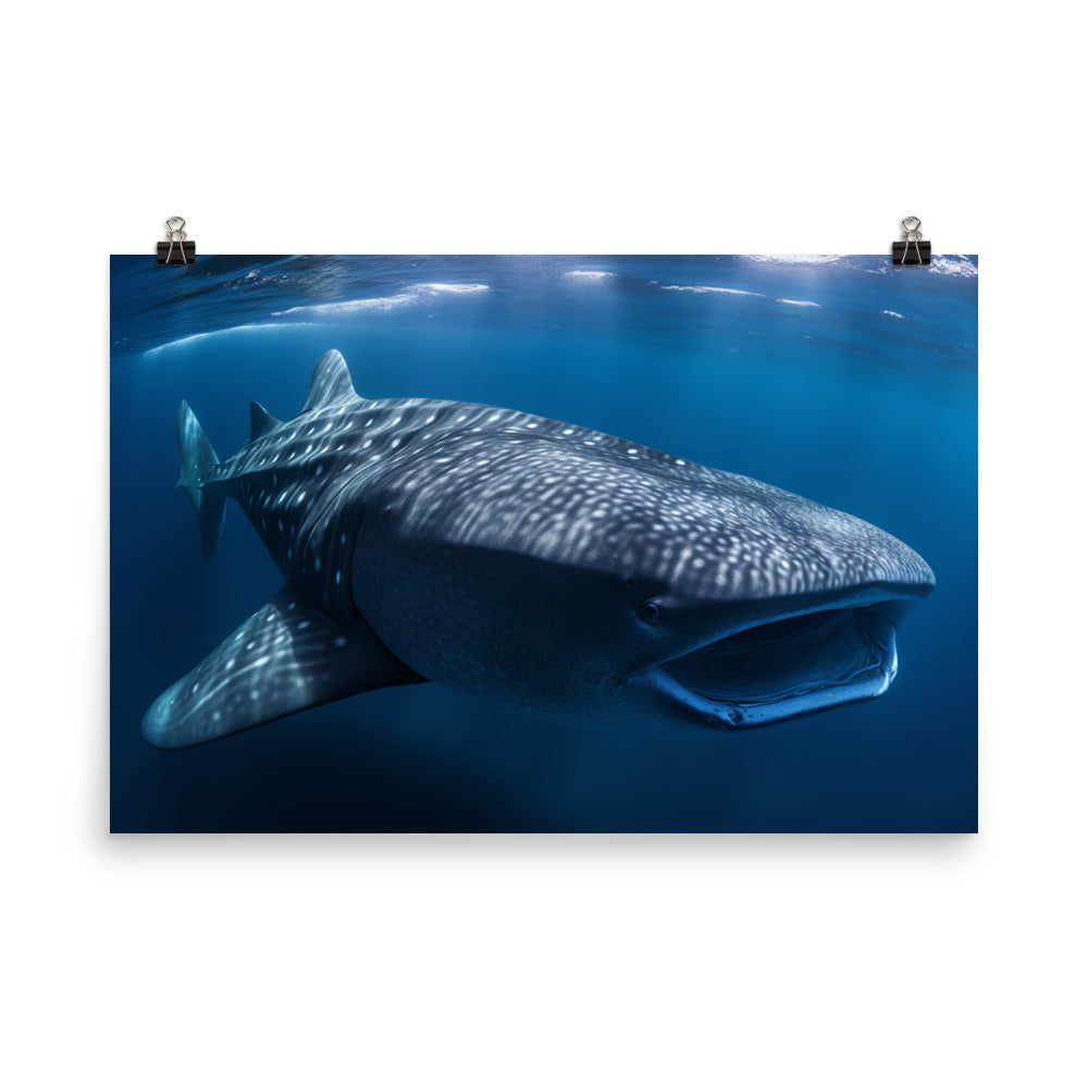 Witness the Majesty of the Worlds Largest Fish Photo paper poster - Posterfy.AI