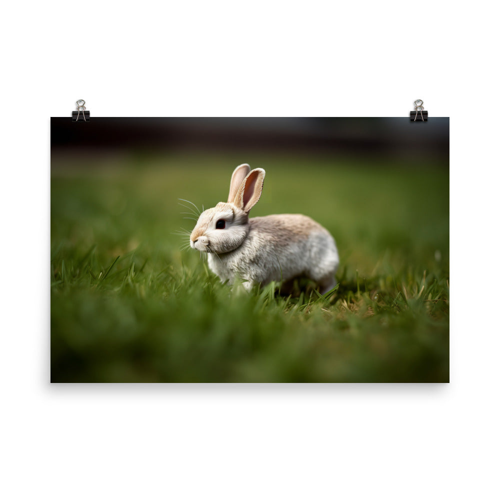 Mini Rex Bunny - Ready to Play photo paper poster - Posterfy.AI