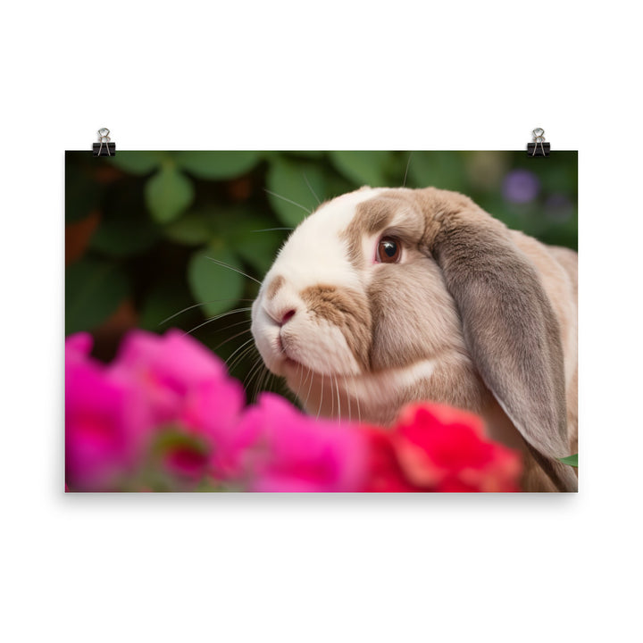 Majestic French Lop photo paper poster - Posterfy.AI