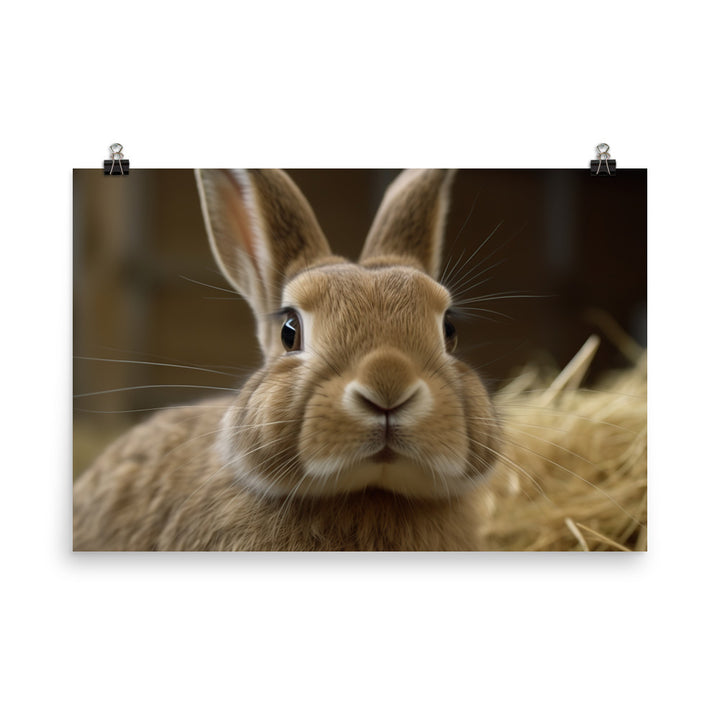 Gentle Giants - Flemish Giant Rabbits photo paper poster - Posterfy.AI