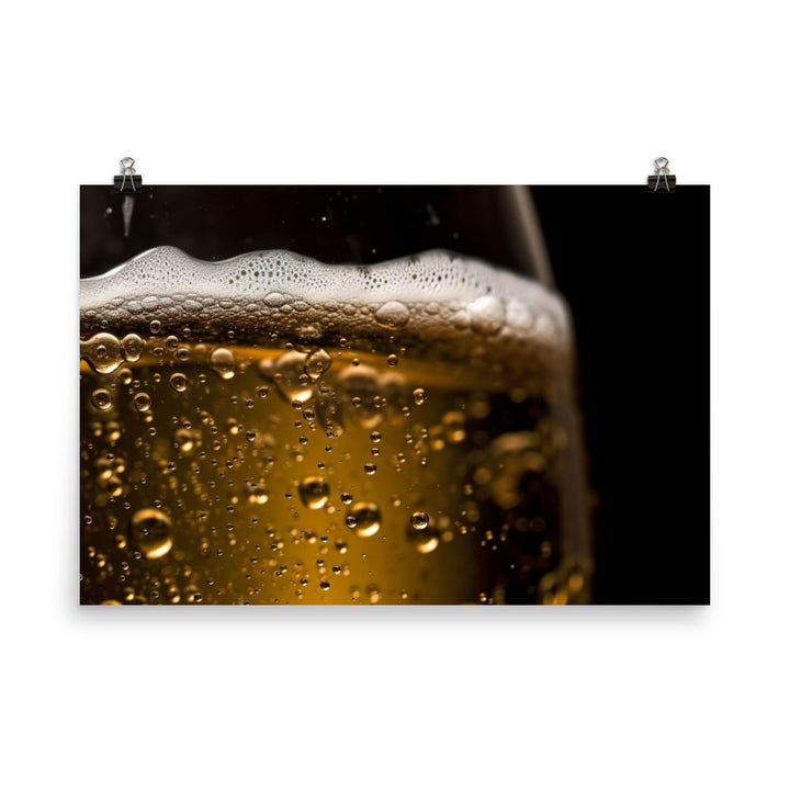 Icy cold Pilsner photo paper poster - Posterfy.AI