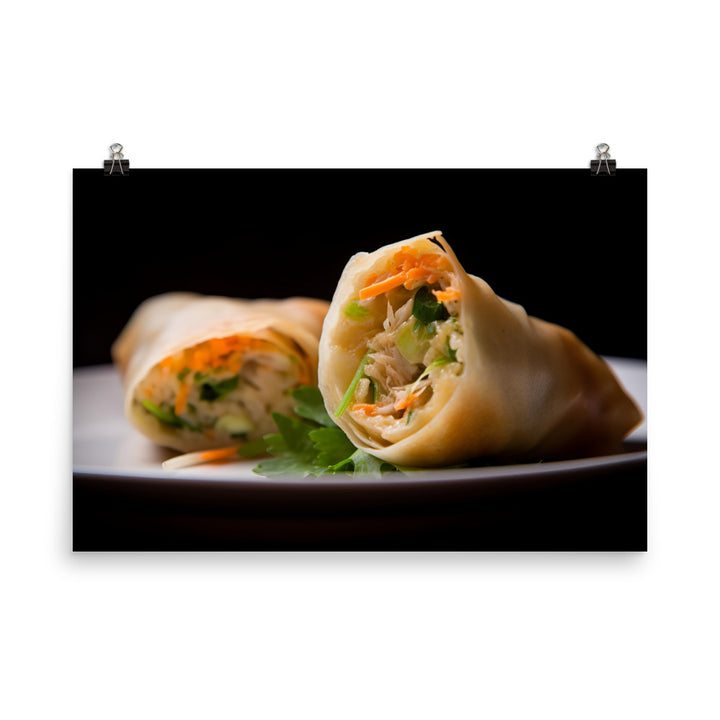 Spring Rolls 春卷 photo paper poster - Posterfy.AI