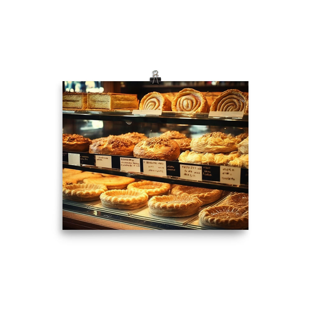 Freshly baked meat pies photo paper poster - Posterfy.AI