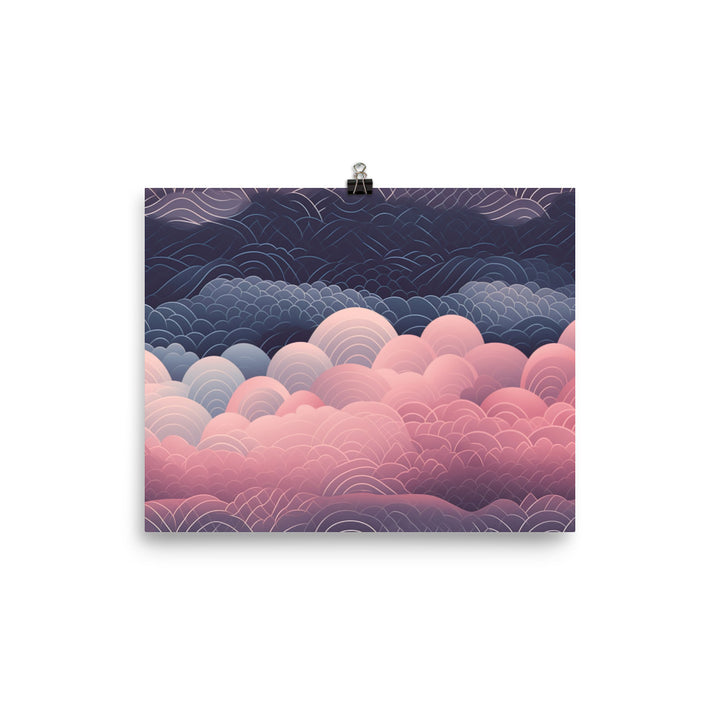 Ombre Pattern photo paper poster - Posterfy.AI