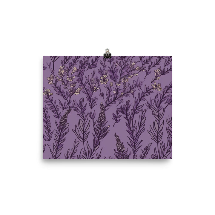 Lavender Pattern photo paper poster - Posterfy.AI