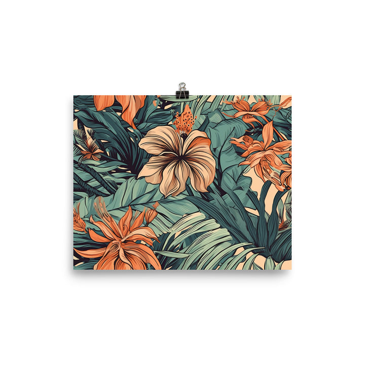 Tropical Pattern photo paper poster - Posterfy.AI