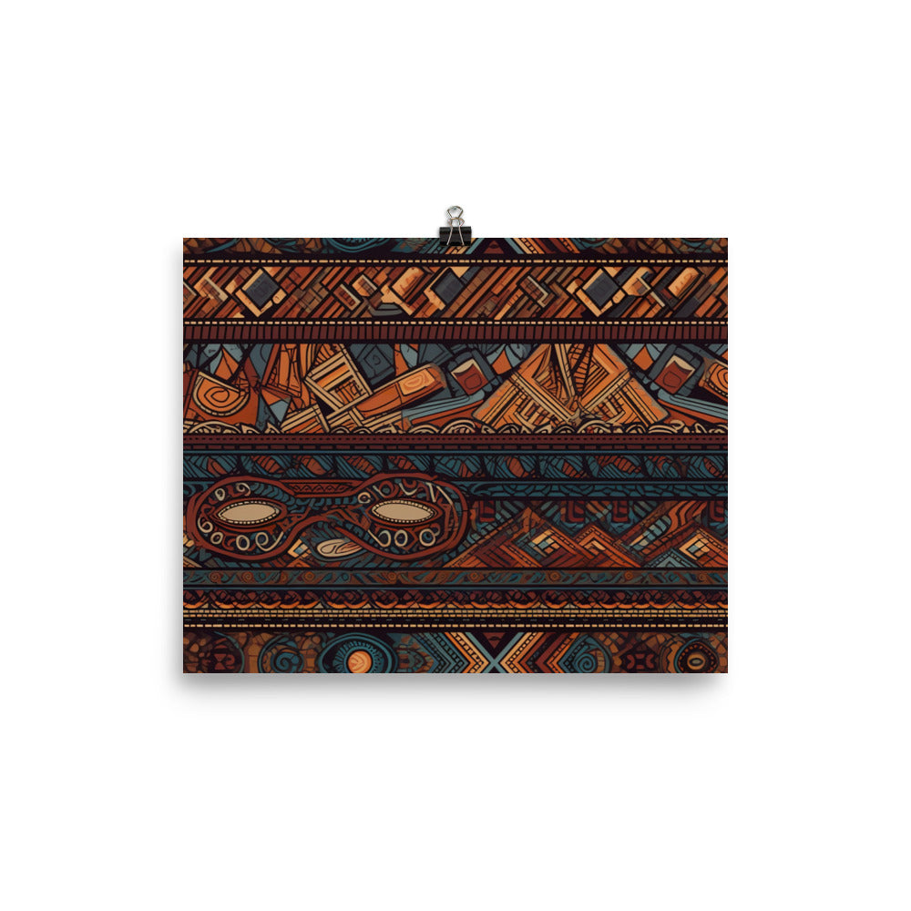 Ethnic Pattern photo paper poster - Posterfy.AI