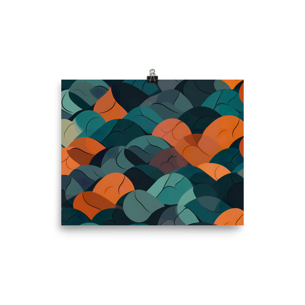 Fish scales Pattern photo paper poster - Posterfy.AI