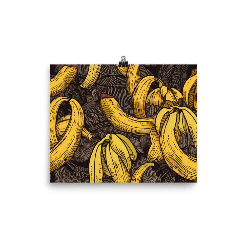 Bananas Pattern photo paper poster - Posterfy.AI