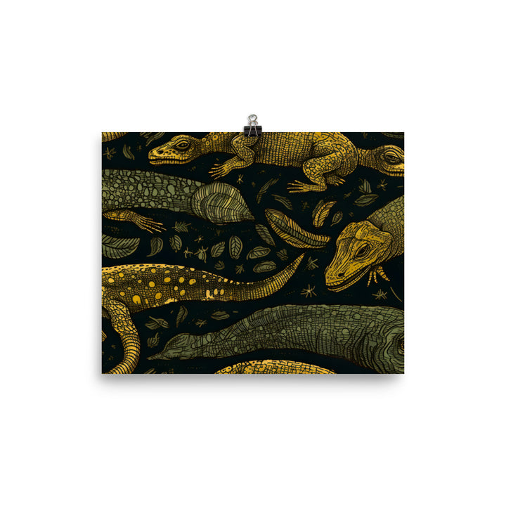 Reptile Pattern photo paper poster - Posterfy.AI