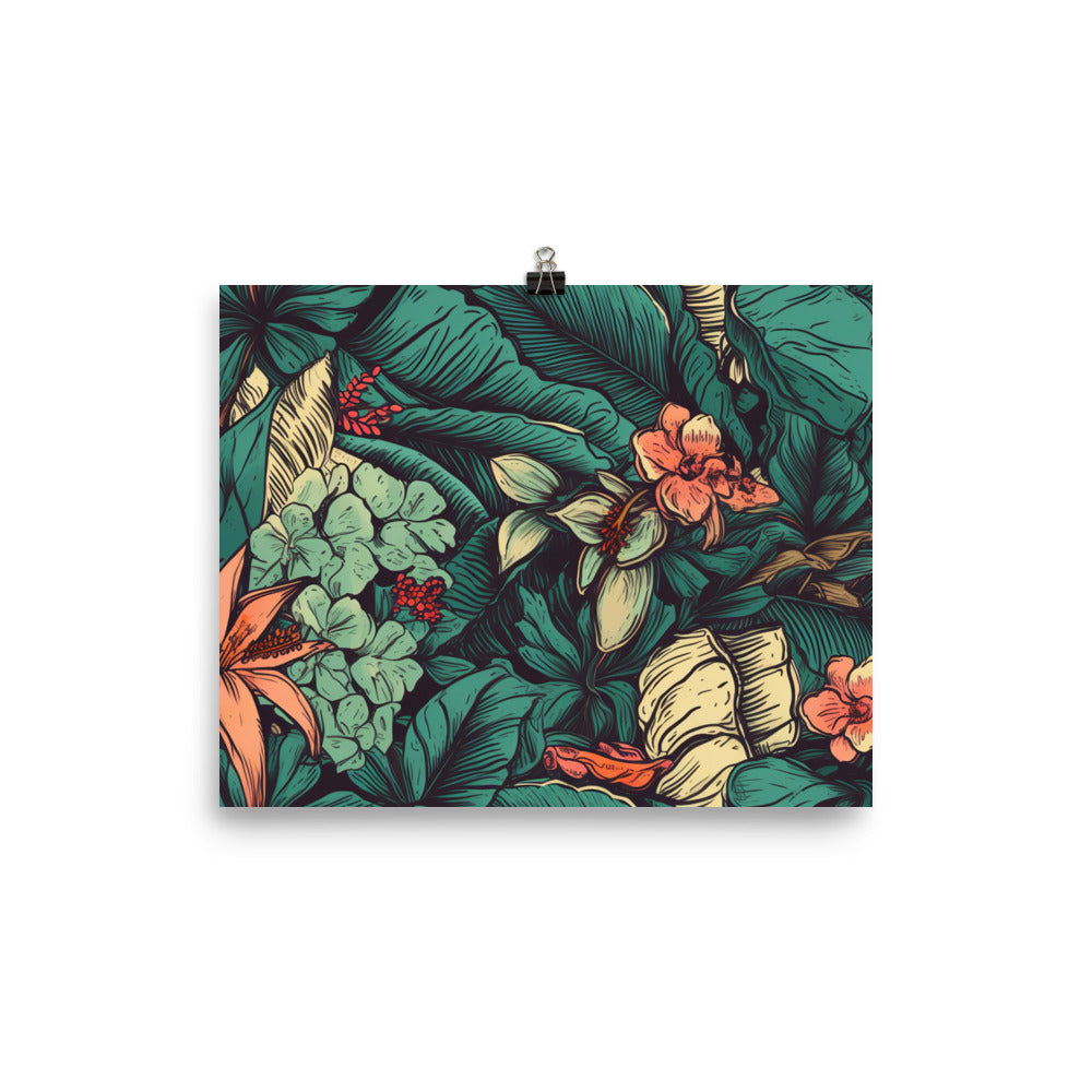 Tropical Pattern photo paper poster - Posterfy.AI