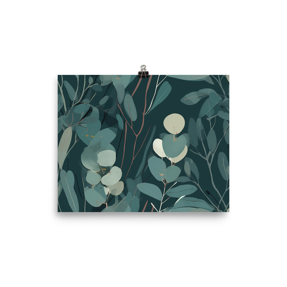 Eucalyptus Pattern photo paper poster - Posterfy.AI