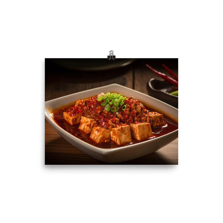 Mapo Tofu 麻婆豆腐 photo paper poster - Posterfy.AI