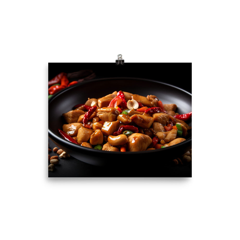 Kung Pao Chicken 宮保雞丁 photo paper poster - Posterfy.AI